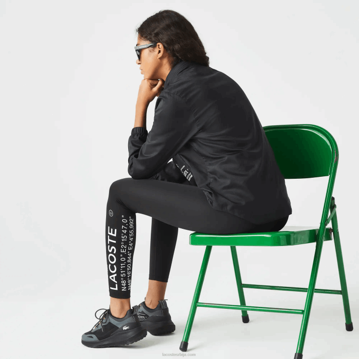 Жене спортска водоодбојна јакна 86882619 црна 031 Lacoste