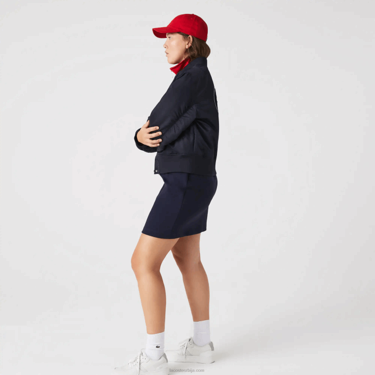 Жене прошивена најлонска јакна 86882623 тамноплава хде Lacoste