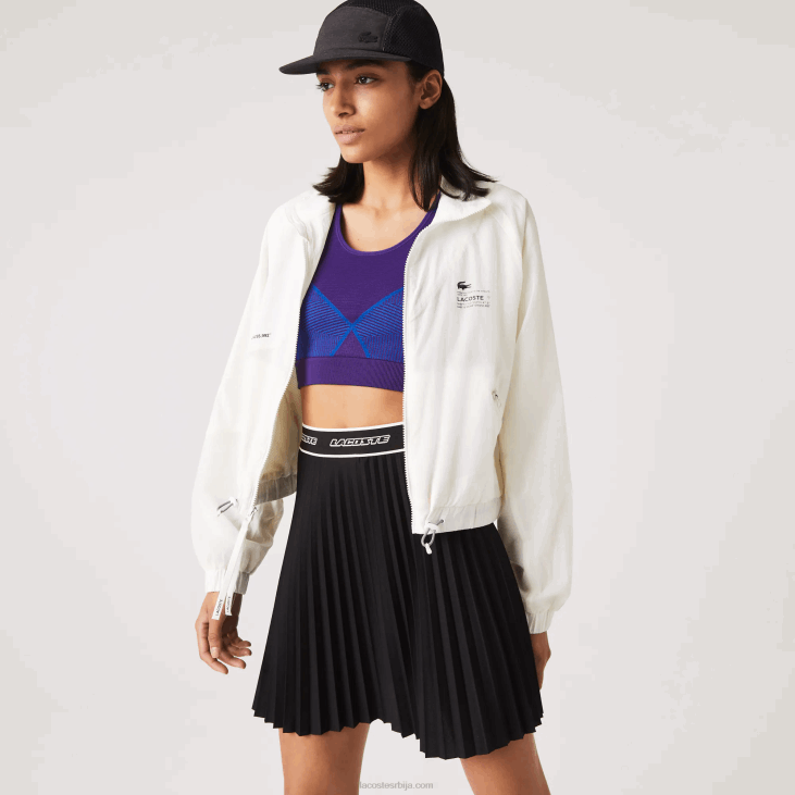 Жене најлонска јакна са мрежицом 86882626 бела 70в Lacoste