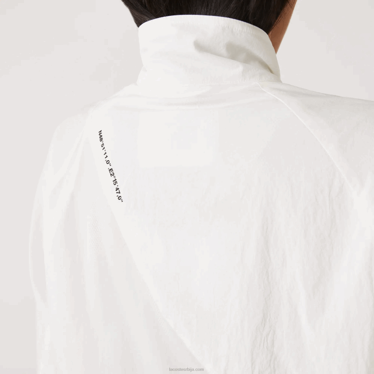 Жене најлонска јакна са мрежицом 86882626 бела 70в Lacoste