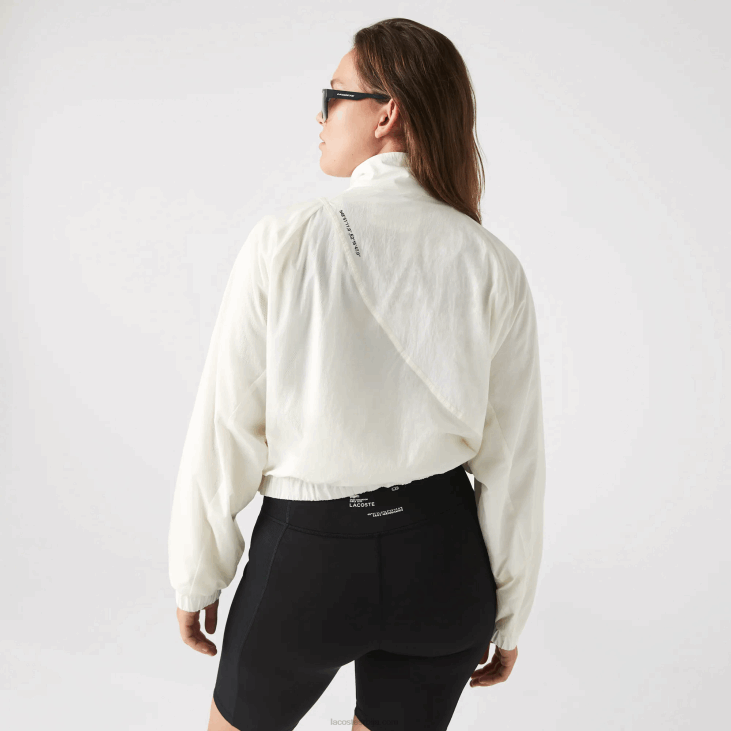 Жене најлонска јакна са мрежицом 86882626 бела 70в Lacoste