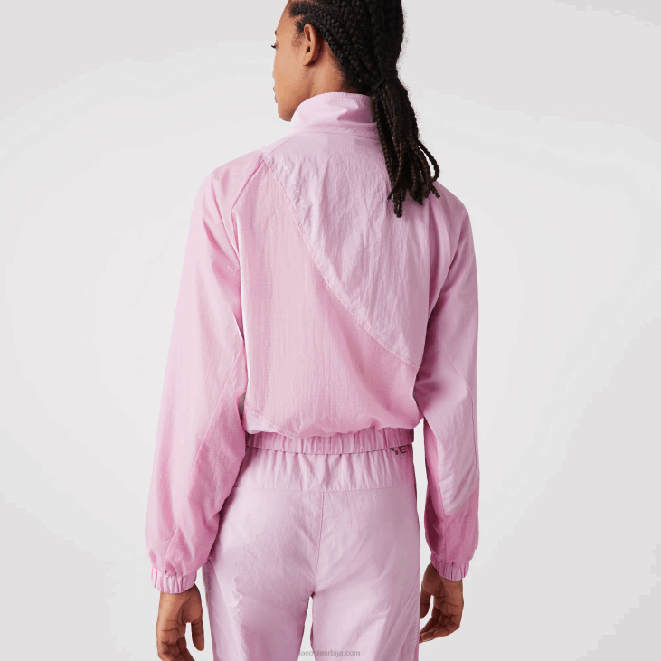 Жене најлонска јакна са мрежицом 86882627 розе з4х Lacoste