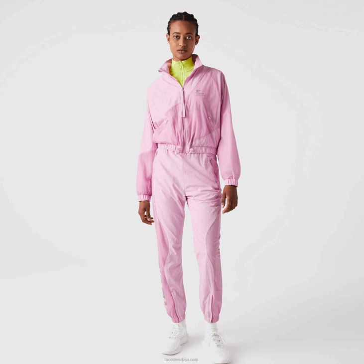 Жене најлонска јакна са мрежицом 86882627 розе з4х Lacoste
