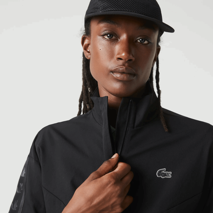 Жене спортска јакна слободног кроја 86882631 црна ц31 Lacoste