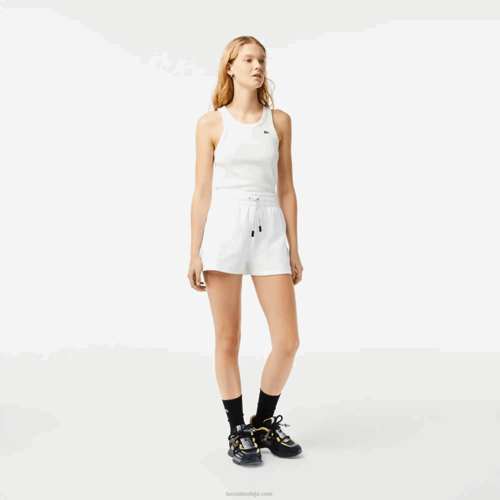 Жене обичне кратке хлаче 86882445 бела 001 Lacoste