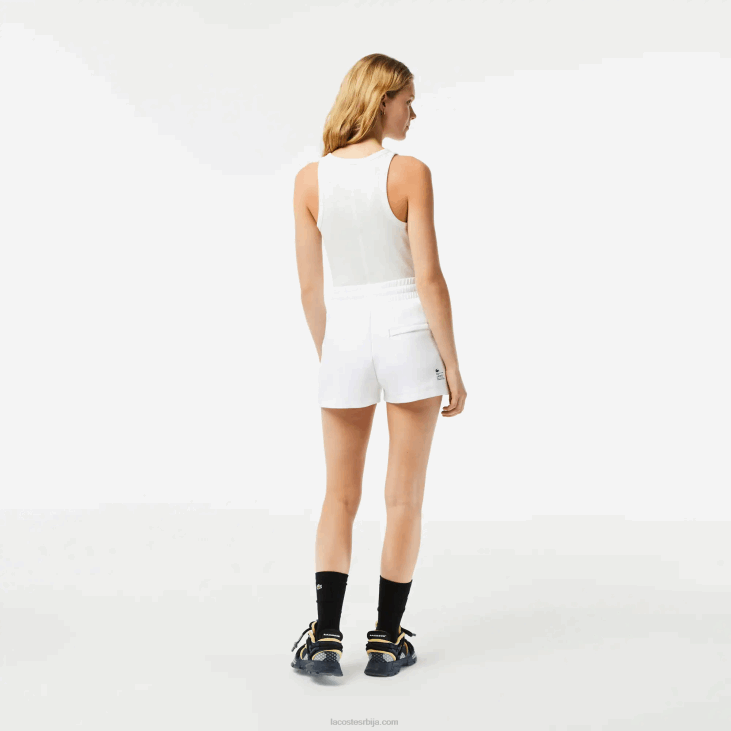 Жене обичне кратке хлаче 86882445 бела 001 Lacoste