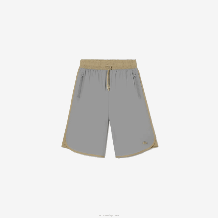 Жене двобојне бермуде 86882451 сива беж 7мт Lacoste