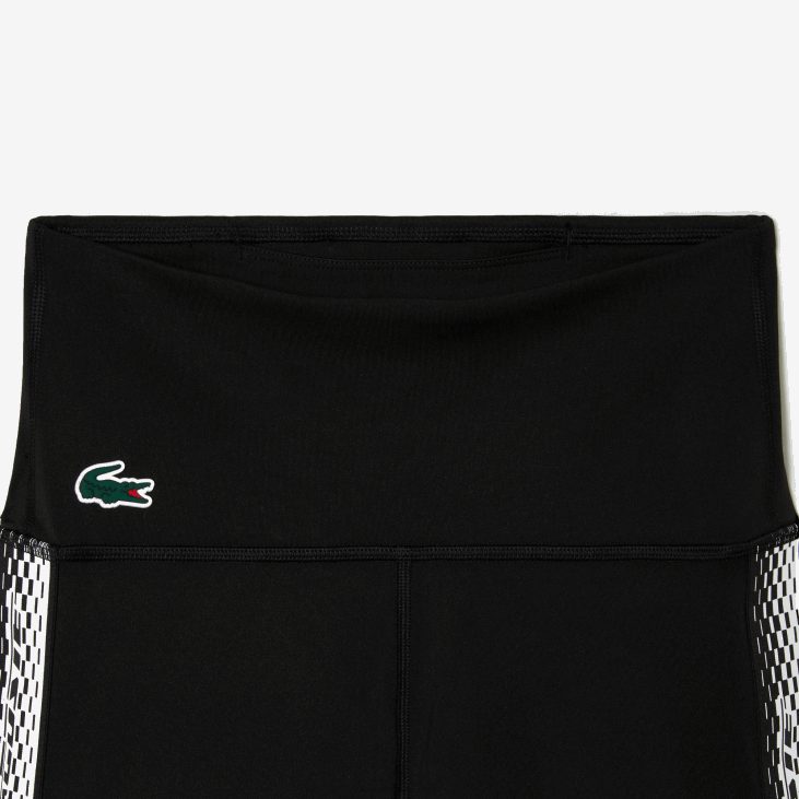Жене спортски бициклистички шорц од рециклираног полиестера 86882456 црна ц31 Lacoste