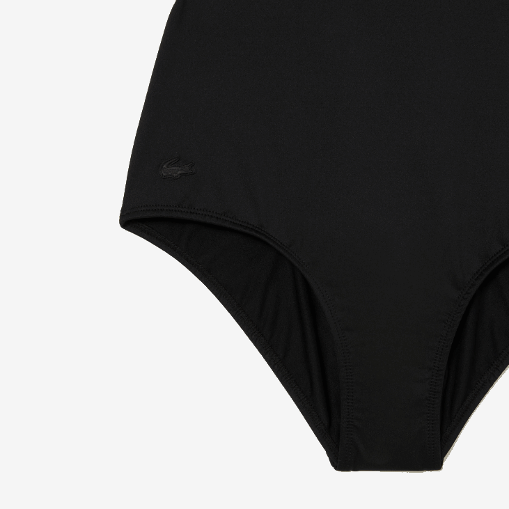 Жене једноделни купаћи костим од рециклираног полиестера 86882459 црна 031 Lacoste