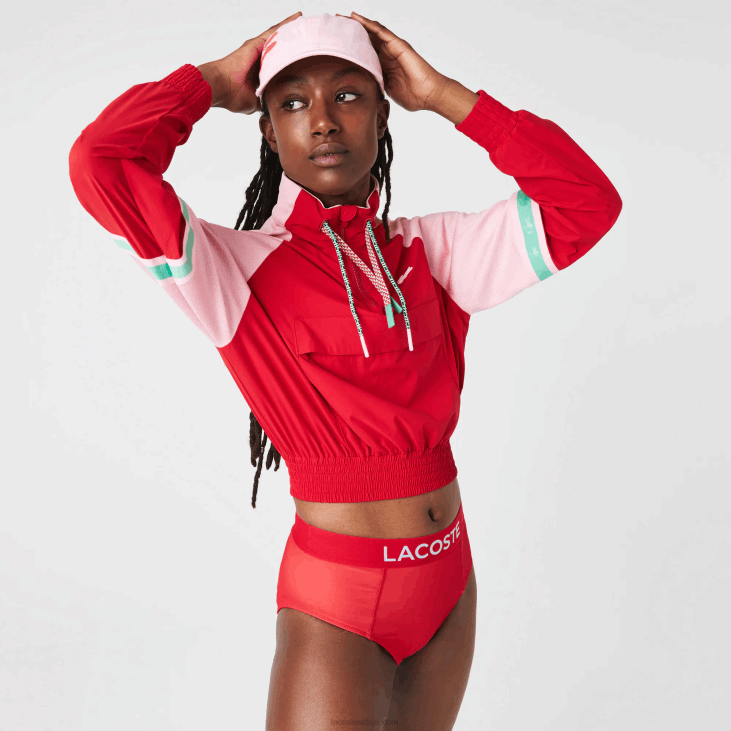 Жене принт бикини доњи део 86882662 црвено плаво пви Lacoste