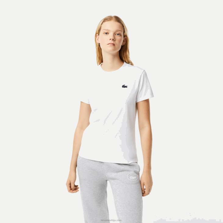Жене спортска мајица од органског памука 86882543 бела 001 Lacoste