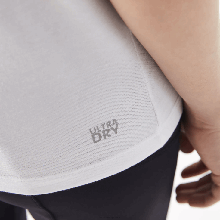 Жене спортска мајица од органског памука 86882543 бела 001 Lacoste