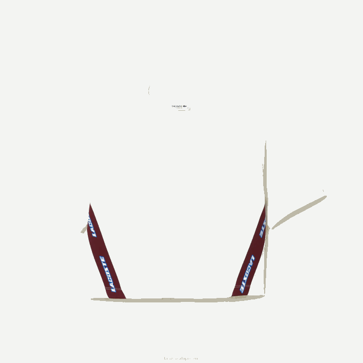 Жене мајица лабавог кроја са штампаним тракама 86882547 бела 70в Lacoste