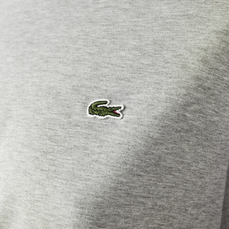 Жене премиум памучна мајица са округлим изрезом 86882591 сиви кине цца Lacoste