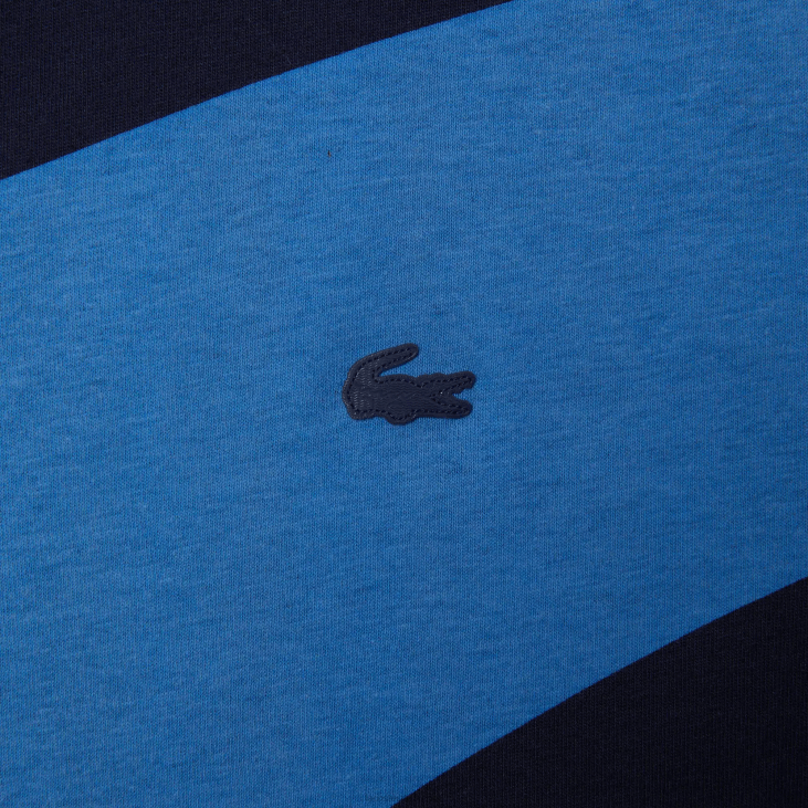 Жене спорт к тхео цурин мајица са графичким дресом 8688944 морнарско плава бела влл Lacoste