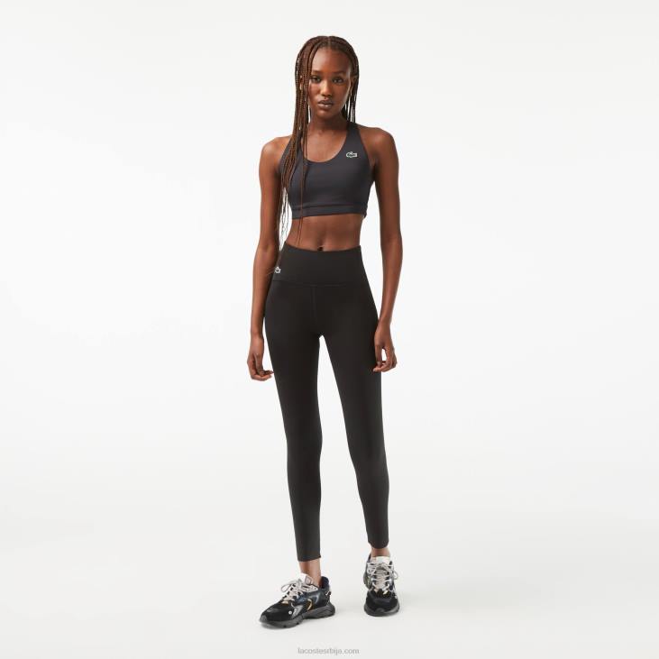 Жене спортске хеланке од рециклираног полиестера 86882399 црна 031 Lacoste