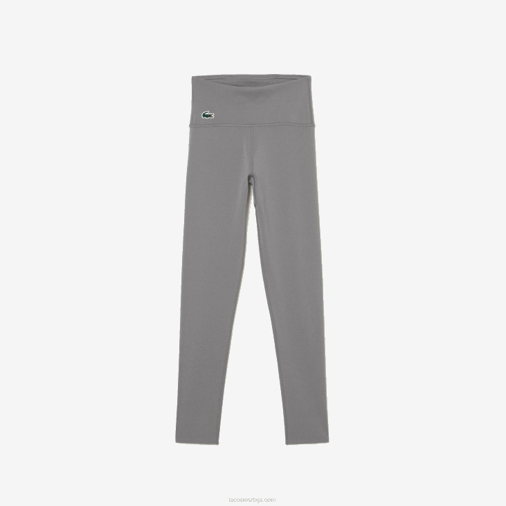 Жене спортске хеланке од рециклираног полиестера 86882400 сиво кинеско двориште Lacoste