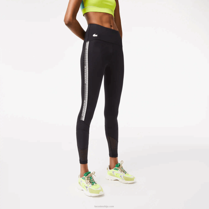 Жене хеланке са спортским логотипом 86882402 црна 8вм Lacoste