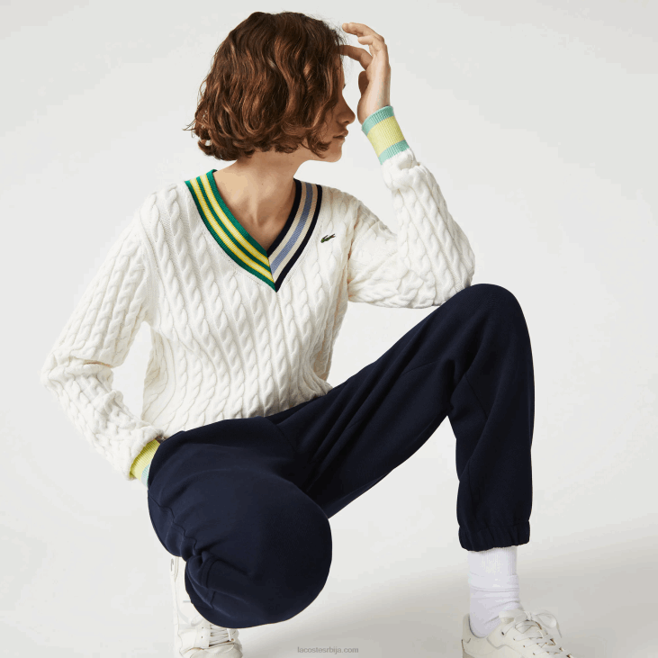 Жене џогери од мешаног памука 86882413 тамноплава 166 Lacoste