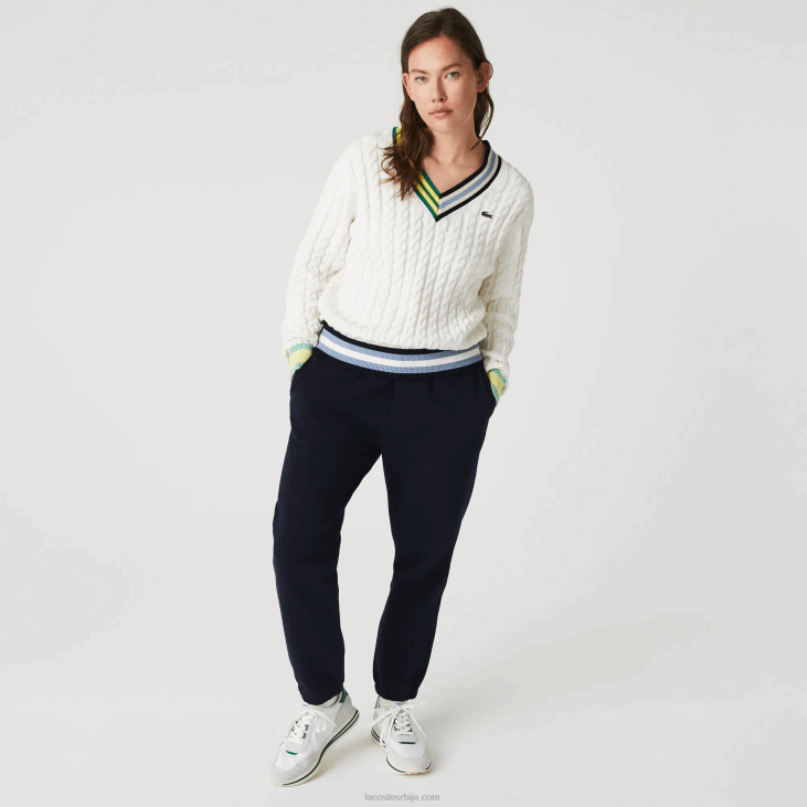 Жене џогери од мешаног памука 86882413 тамноплава 166 Lacoste