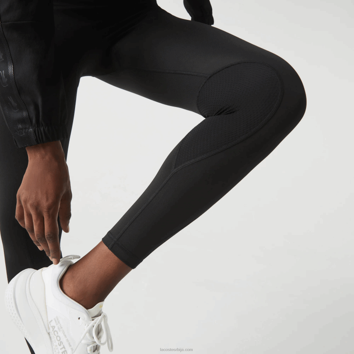 Жене спортске хеланке са плетеним ефектом у боји 86882531 црна 8вм Lacoste