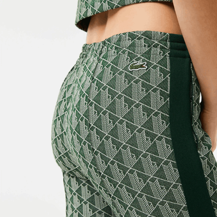 Жене панталоне са монограмом 86882535 зелена беж 7м4 Lacoste