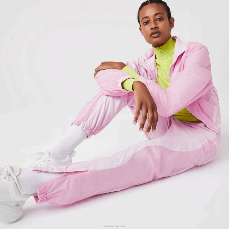 Жене панталоне са наутичким принтом 86882555 розе з4х Lacoste