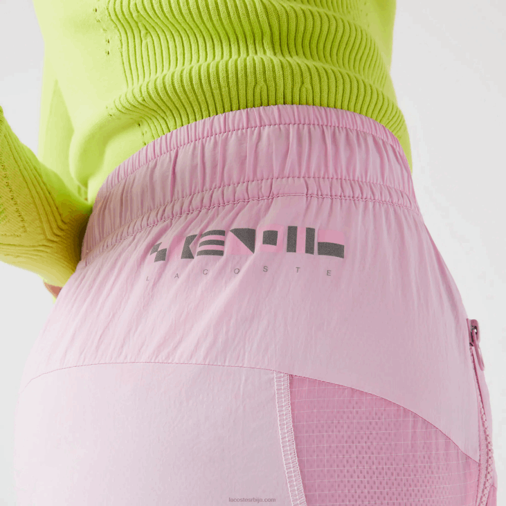 Жене панталоне са наутичким принтом 86882555 розе з4х Lacoste