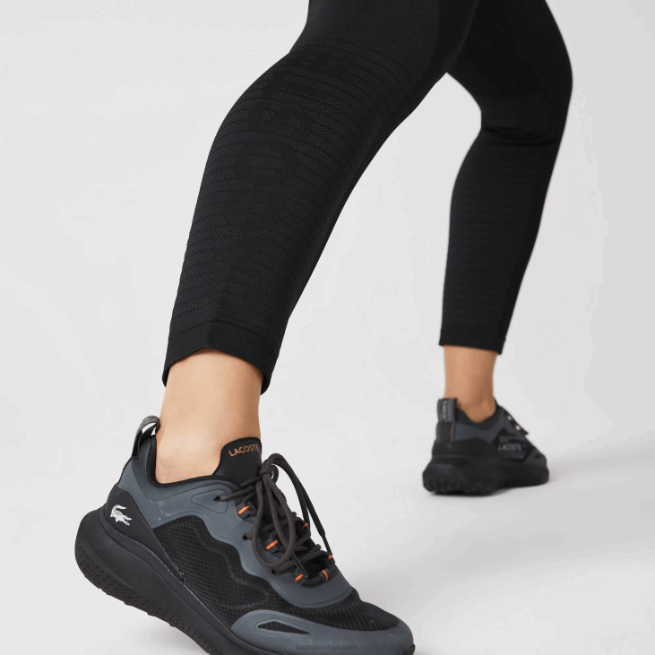 Жене спортске хеланке високог струка од друге коже 86882597 црна ц31 Lacoste