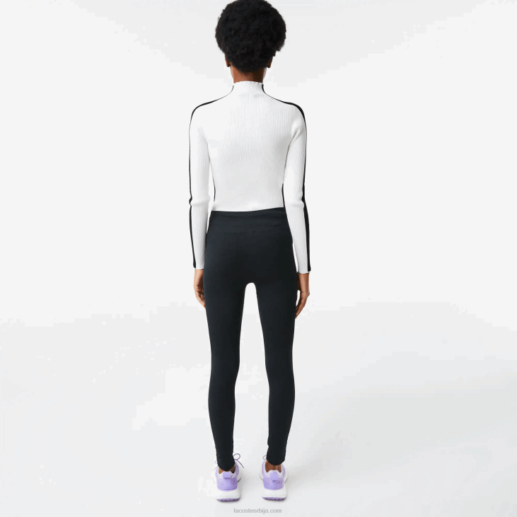 Жене спортске хеланке високог струка од друге коже 86882597 црна ц31 Lacoste