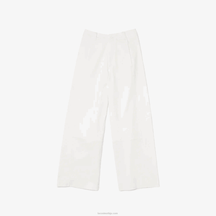 Жене памучне панталоне од габардина 86882653 бела 70в Lacoste