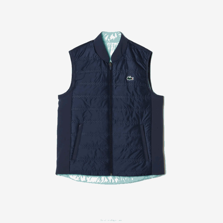 Жене спортски прслук за голф 86882430 плава светло зелена б00 Lacoste