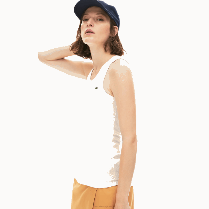 Жене горњи део без рукава 86882587 бела 001 Lacoste