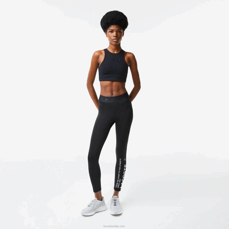 Жене бешавни спортски грудњак 86882548 црна 031 Lacoste