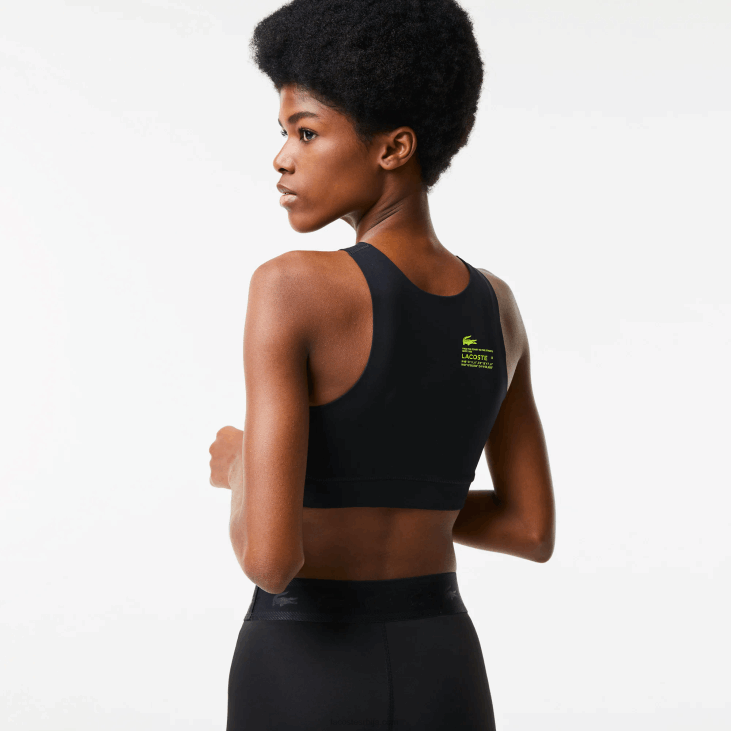 Жене бешавни спортски грудњак 86882548 црна 031 Lacoste