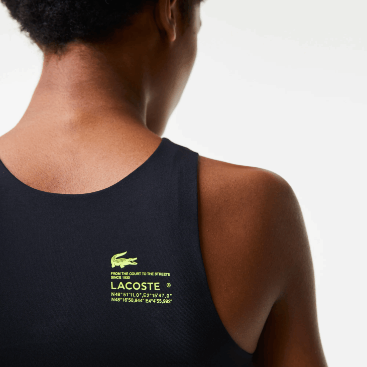 Жене бешавни спортски грудњак 86882548 црна 031 Lacoste