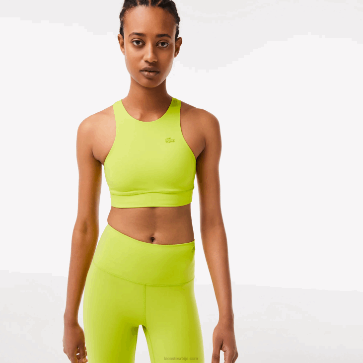 Жене бешавни спортски грудњак 86882550 жута 90в Lacoste