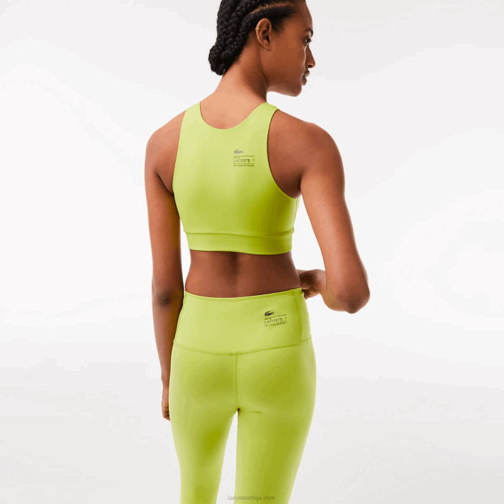 Жене бешавни спортски грудњак 86882550 жута 90в Lacoste