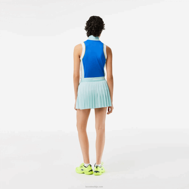 Жене тениске плисиране сукње са уграђеним шортсевима 86882389 светло зелена жута плима Lacoste