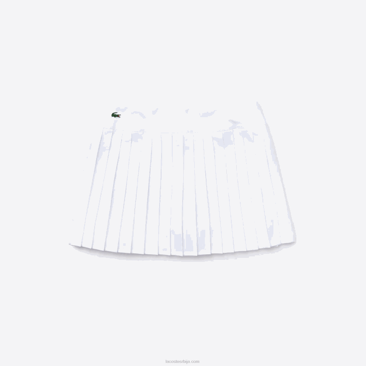 Жене спорт тениска техничка мрежаста плисирана сукња 86882612 бела з92 Lacoste