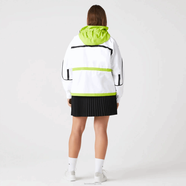 Жене најлонска ветровка 86882621 бело жуто уг5 Lacoste