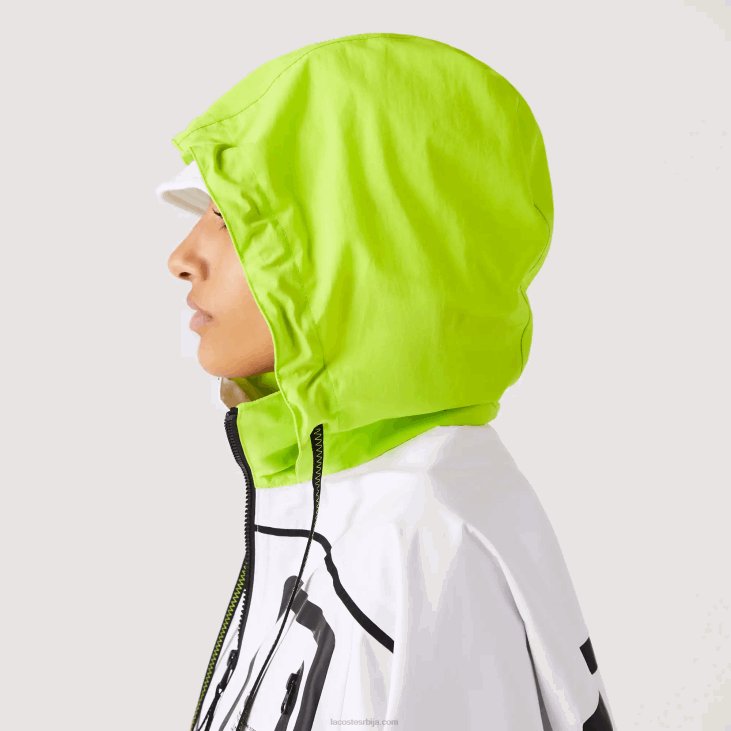 Жене најлонска ветровка 86882621 бело жуто уг5 Lacoste
