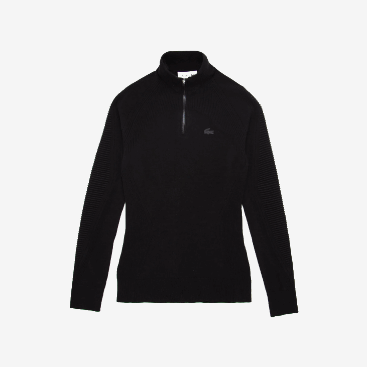 Жене џемпер са рајсфершлусом 86882646 црна 031 Lacoste