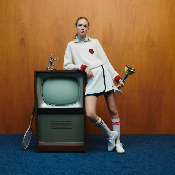 Жене лацосте к гооп ребрасти вунени џемпер са патент затварачем 86882673 бели р1т