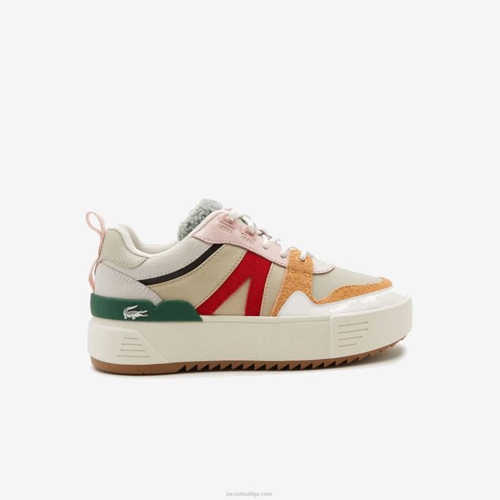 Жене л002 зимске кожне ципеле на отвореном 86882727 сиво зелено 1с4 Lacoste