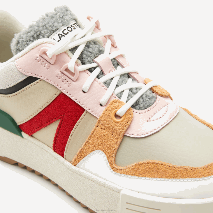 Жене л002 зимске кожне ципеле на отвореном 86882727 сиво зелено 1с4 Lacoste