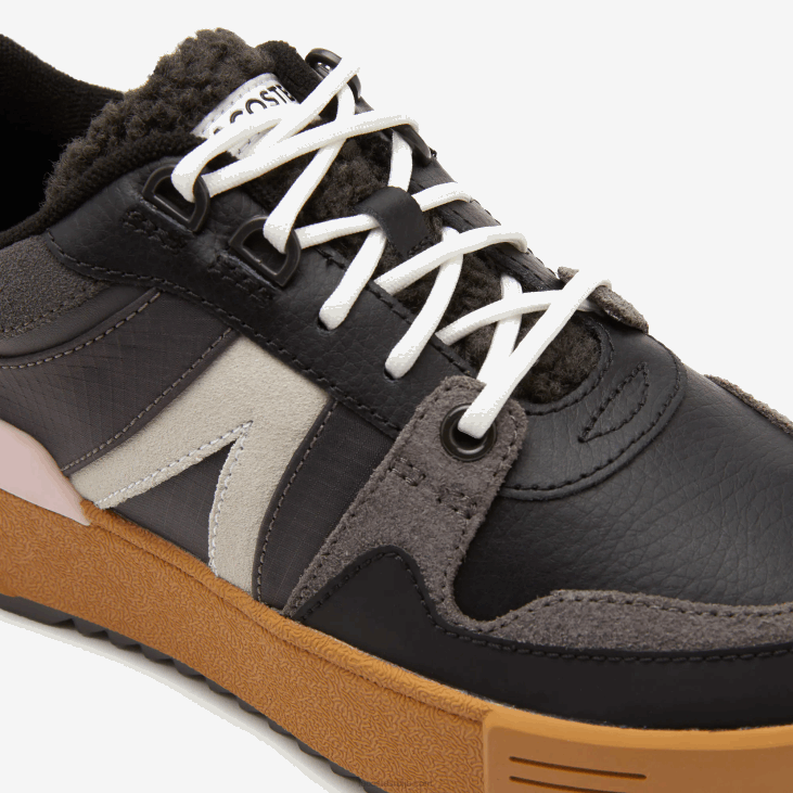 Жене л002 зимске кожне ципеле на отвореном 86882728 црно розе 1ј1 Lacoste