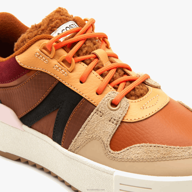 Жене л002 зимске кожне ципеле на отвореном 86882729 браон розе 7е1 Lacoste