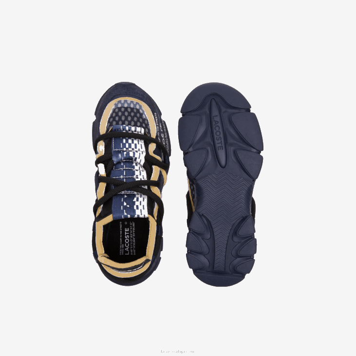 Жене л003 активне текстилне патике за писту 86882690 морнарица нб0 Lacoste