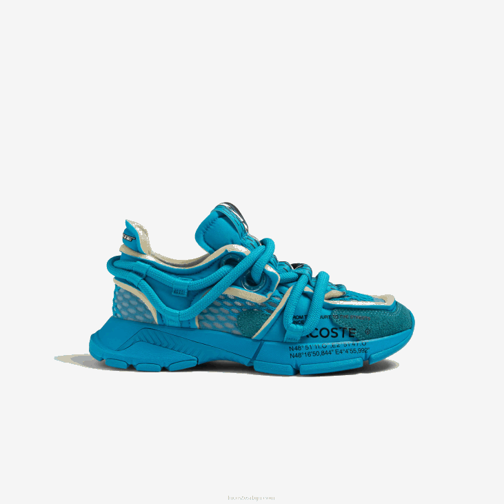 Жене л003 активне текстилне патике за писту 86882691 плава 11ц Lacoste